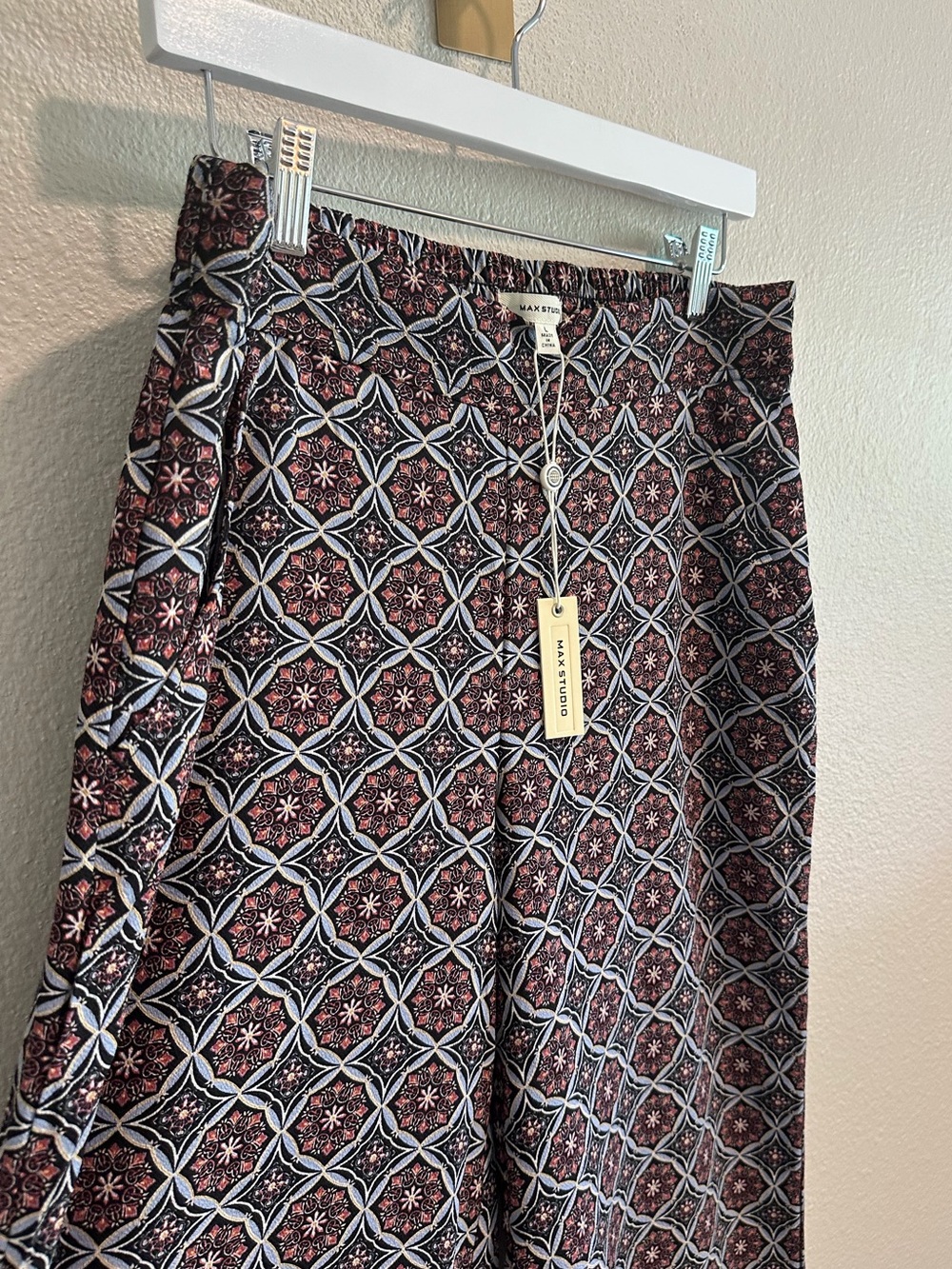 ☀️ New! MAX STUDIO Patterned Wide Leg Pant